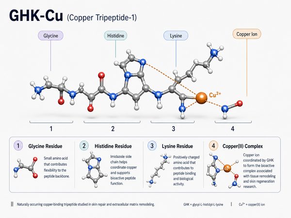 Estructura molecular del complejo GHK-Cu