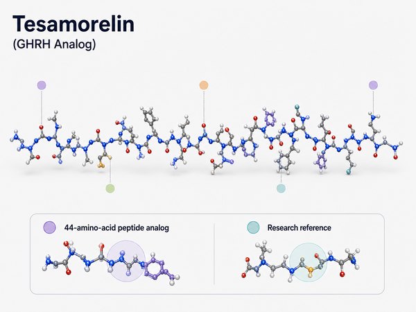 Visualización molecular de Tesamorelin